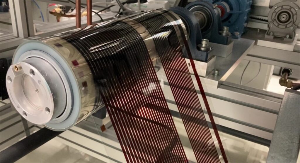 Flexible Perovskite solar cell roll-to-roll processing at VTTs pilot line